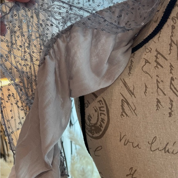 Ruffled Sequined Scarf - Picture 6 of 10